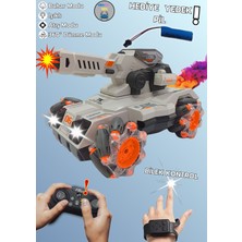 2.4ghz Uzaktan Kumandalı Tank - Duman Modlu, Atan, 360 Dönen, Parmak ve Kumanda Kontrollü