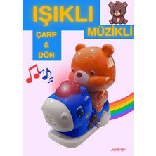 Boratila Toys Işıklı Müzikli Çarp Dön Emeklemeye Yardımcı Sevimli Atlı Karınca Ayıcık Oyuncak
