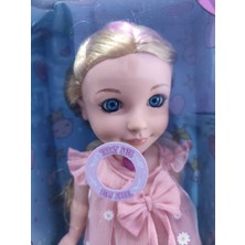 Boratila Toys 35 Cm Güzel Kıyafetli Müzikli Kaliteli Kız Bebek Oyuncak