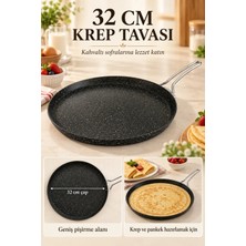 Öztef 32 Krep Tava - Granit Model
