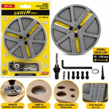 sbodurhome Hassas Dengeleme - Darbe Dayanlıklı Ayarlı Delik Testere Panç Set 45-130MM (4887)