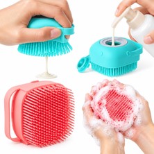 Sanal Trend Banyo Duş Kesesi Sabun Duş Jeli Hazneli Silikon Çok Amaçlı Fırça Kese 1 Adet