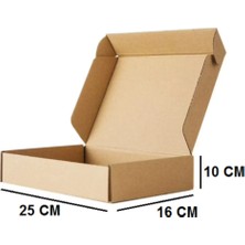 E-Ticaret Kargo Taşıma Kutusu 25X16X10 cm Esmer 100 Adet