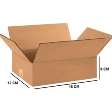 Tek Oluklu Koli 18X12X9 cm Esmer C Dalga 100 Adet
