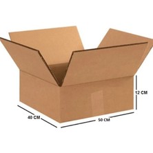 Çift Oluklu Koli, Tablo Kolisi, Tv Kolisi 50X40X12 cm Bc Dalga 50 Adet