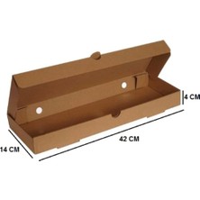 Pide Kutusu 42X14X4 cm Esmer E Dalga 200 Adet