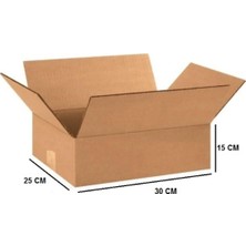 Tek Oluklu Koli 35X25X15 cm Esmer C Dalga 10 Adet