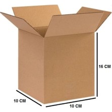 Tek Oluklu Bardak Kolisi 10X10X16 cm Esmer C Dalga 100 Adet
