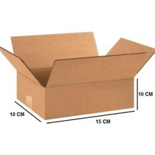 Tek Oluklu Küçük Ürün Kolisi 15X10X10 cm Esmer C Dalga 100 Adet
