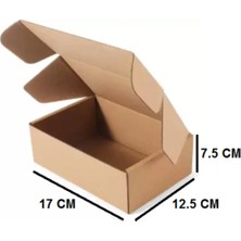 E-Ticaret Kargo Paketleme Kutusu 17X12,5X7,5 cm Esmer 200 Adet
