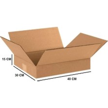 Tek Oluklu Koli 40X30X15 cm Esmer C Dalga 50 Adet