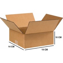 Tek Oluklu Koli, Küçük Ürün Kutusu 14X14X10 cm Esmer C Dalga 20 Adet