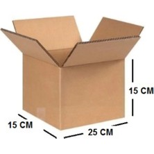 Tek Oluklu Kargo Kolisi 25X15X15 cm Esmer C Dalga 10 Adet