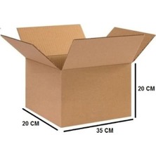 Tek Oluklu Koli, Ürün Kolisi 35X20X20 cm Esmer C Dalga 20 Adet