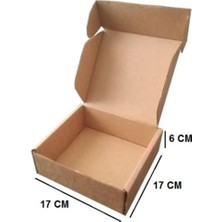 E-Ticaret Kargo Paketleme Kutusu 17X17X6 cm Esmer 200 Adet