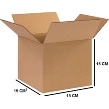Tek Oluklu Koli 15X15X15 cm Esmer C Dalga 50 Adet