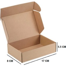 E-Ticaret Kutusu, Çok Amaçlı Kutu 17X8X5,5 cm 50 Adet