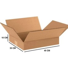 Çift Oluklu Koli 40X30X10 cm Bc Dalga 50 Adet