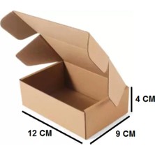 E-Ticaret Paketleme Kutusu 12X9X4 cm Esmer 50 Adet
