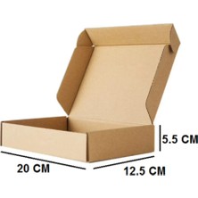 E-Ticaret Kargo Nakliye Kutusu 20X12,5X5,5 cm Esmer 200 Adet