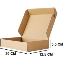 E-Ticaret Kargo Nakliye Kutusu 20X12,5X5,5 cm Esmer 25 Adet