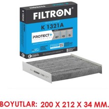 Filtron KARBONLU POLEN FİLTRE CLİO 4 ARKANA AUSTRAL CAPTUR LOGAN 2-3 SANDERO 2-3 JOGGER DUSTER 2-3 K1321A