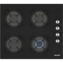 Simfer 3046 Siyah Cam Ankastre Ocak