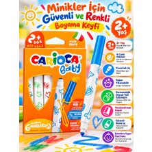 The Monarch Co Süper Yıkanabilir Bebek Keçeli Kalem 6'lı - Kalın ve Güvenli Uç, 2+ Yaş