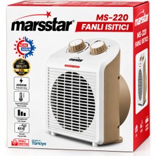 HemenGo Sıcak - Soğuk Turbo Fanlı Isıtıcı 3 Kademe Hız Ayar 2000W MS-220 (4887) Goıtlthmngoxx
