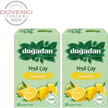 Doğadan Yeşil Çay Limonlu 20'li x 2 Adet