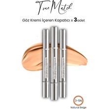 L'Oréal Paris Loreal Paris True Match Göz Kremi Içeren Kapatıcı Natural Beige 3-5n x 3 Adet