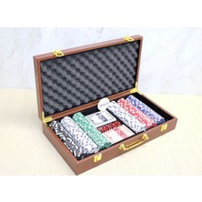 Epilons Deri Çantalı 300 Chip ve 2 Adet Iskambil Kağitına Sahip Poker Oyunu ALK4230