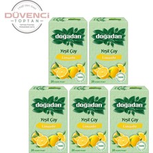 Doğadan Yeşil Çay Limonlu 20'li x 5 Adet