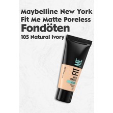Maybelline New York Maybelline Fit Me Matte Poreless Fondöten 105 Natural Ivory