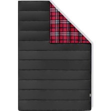 Bemy Ticaret Flanel Kamp Battaniyesi, Seyahat Yorganı Dış Mekan Hafif Kompakt Outdoor Malzemeleri Kamp Çadır Karavan Battaniye 215-150 cm Siyah