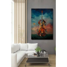 Alpkan Fantastik Müzik Kalesi Ahşap Dekoratif Ev,antre,salon,ofis,mutfak,yatak Odası Tablo