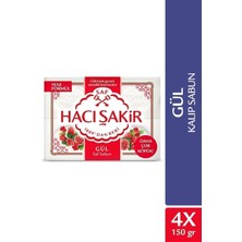 Hacı Şakir Gül Saf Kalıp Sabun 4X150 gr