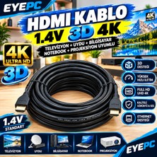 Ncpline 3MT HDMI KABLO 1.4V 3G 4K TELEVİZYON UYDU BİLGİSAYAR NOTEBOOK PROJEKSİYON UYUMLU