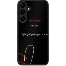 Aksel Kılıf Samsung Galaxy S25 Plus Uyumlu Baskılı, Mat Siyah,yumuşak Silikon, Koruyucu,şok Emici Kapak,kılıf