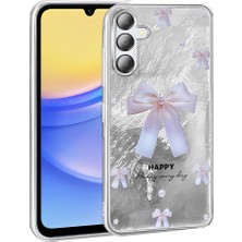 Cepustik Telefon Aksesuarları Galaxy A36 Kılıf Desenli Mep Kılıf Incili Fiyonk