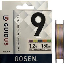 Gosen Guidus X9 150MT 1.2pe Multicolor 9 Kat Örgü Ip Misina