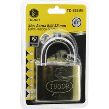 TKÇ 63MM Sarı Kısa Kancalı Asma Kilit Ab