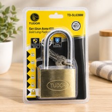 TKÇ Uzun Kancalı 63MM Sarı Asma Kilit Ab