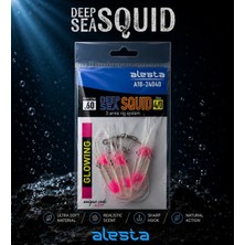 Alesta Deep Sea Squid 3 Lü Sübye Çapari X0297 3k 7cm 0.60 #4/0 Glow Pink A18-24040
