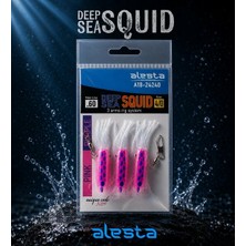 Alesta Deep Sea Squid 3 Lü Sübye Çapari X0297 3k 7cm 0.60 #4/0 Purple Pink A18-24240