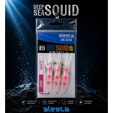 Alesta Deep Sea Squid 3 Lü Sübye Çapari X0297 3k 10CM 0.60 #4/0 White Pink A18-24140