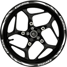 Berrybu CB125R Beyaz Yazılı Beyaz Pençe Şeritli