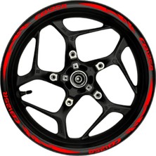 Berrybu CB125R Kırmızı Yazılı Kırmızı Pençe Şeritli