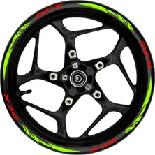 Berrybu Pcx Kırmızı Yazılı Neon(Fıstık Yeşili) Pençe Şeritli