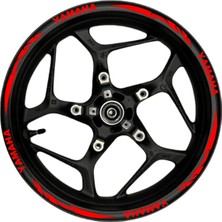 Berrybu Yamaha Kırmızı Yazılı Kırmızı Pençe Şeritli